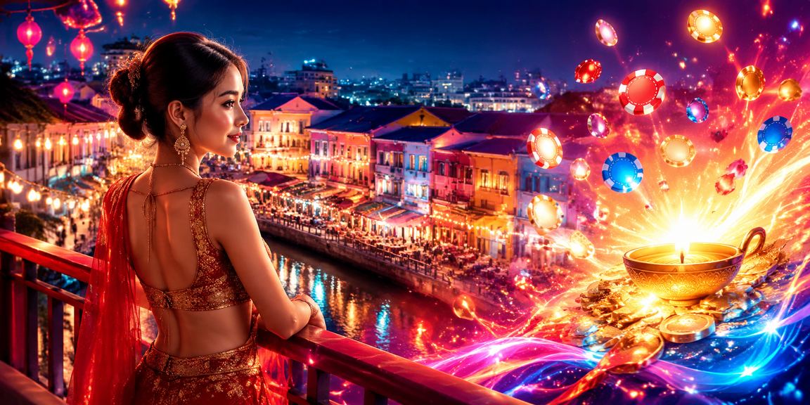 Digital entertainment scene in Melaka featuring colourful esports game screens on display