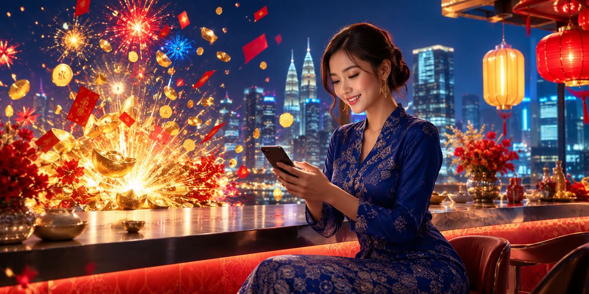 Pengguna di Petaling Jaya mengakses platform sukan dalam pakaian tradisional baju kurung